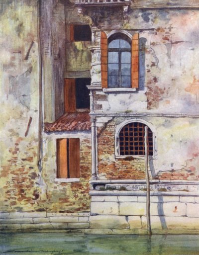 Palace in a Bye Canal by Mortimer Ludington Menpes